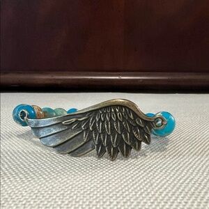 Turquoise Beaded Wing Bracelet